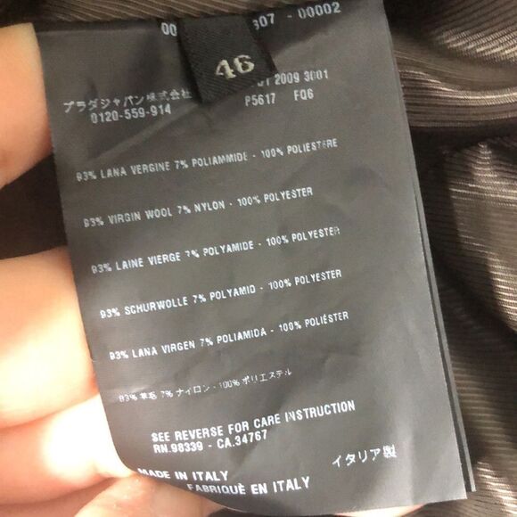 Prada 90’s vintage blazer brown jacket size 46 / US Size 12 - Picture 11 of 16